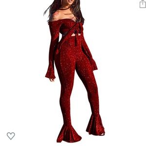 Two piece glitter set